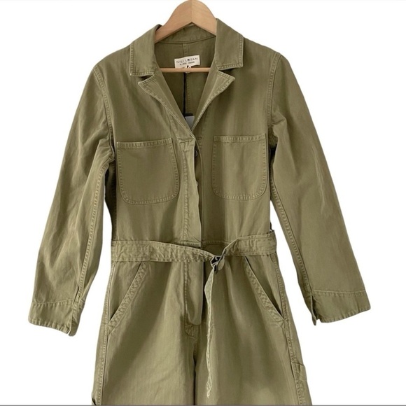 Nili Lotan Marie Jumpsuit in Uniform Green - Picture 6 of 15